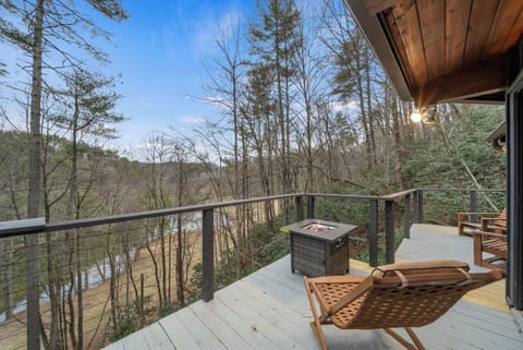 Seasonal Mountain View from the Gas Fire Table