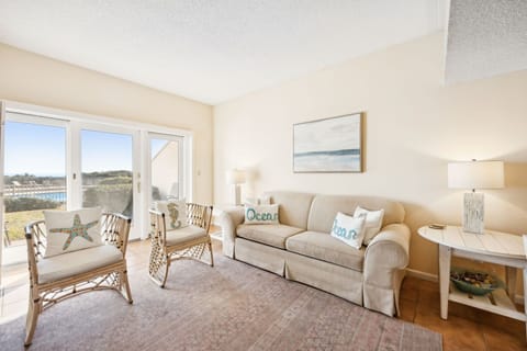 Comfy couch in living area