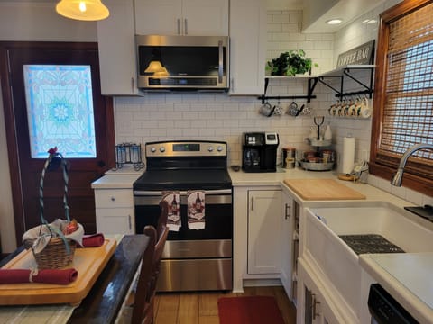 kitchen with coffee bar