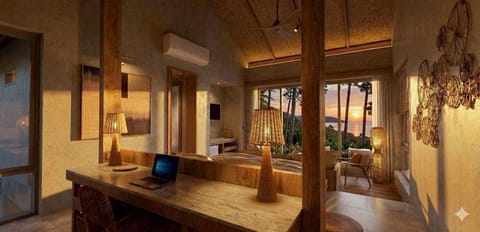 Ocean Front Pool Villa | Premium bedding, in-room safe, laptop workspace, free WiFi