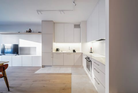 Apartment, Balcony | Private kitchen | Coffee/tea maker, electric kettle
