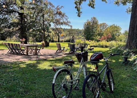 Outdoor dining and bikes available!