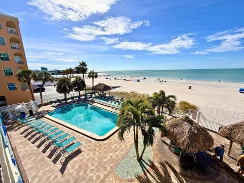 Gulf front with a view of the Gulf & pool