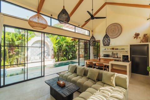 Deluxe Villa, 2 Bedrooms, Private Pool, Pool View | Living area | 32-inch Smart TV with digital channels