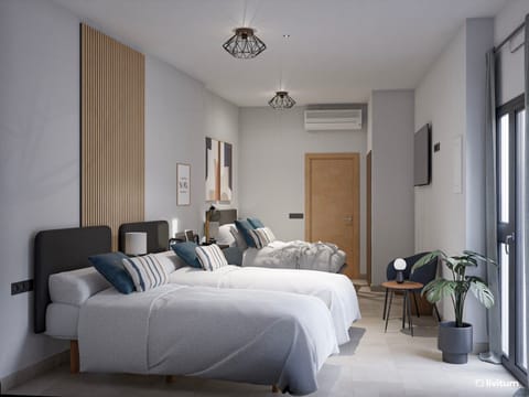 Quadruple Room | Premium bedding, down comforters, desk, laptop workspace