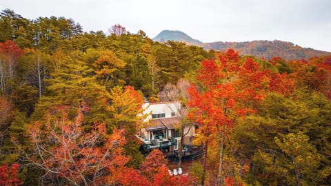 Nestled in the heart of the mountains, this charming cabin beckons with its cozy fireplace and breathtaking panoramic views.