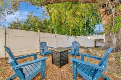 Adirondack Chairs & Propane Firepit