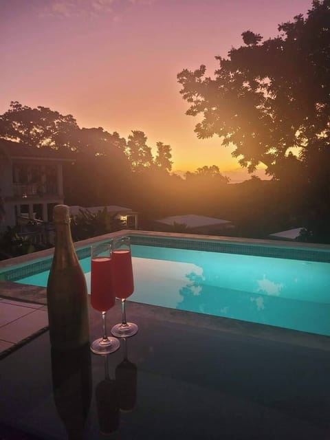 Mimosas at sunrise.  Worth getting out of bed early to experience this!