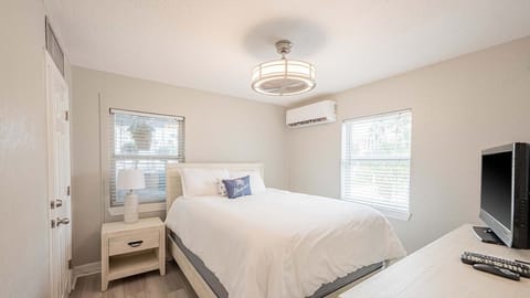 Drift off peacefully in a bright room with cooling AC