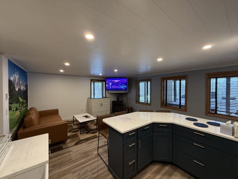 Kitchen/living room with single cabinet bed