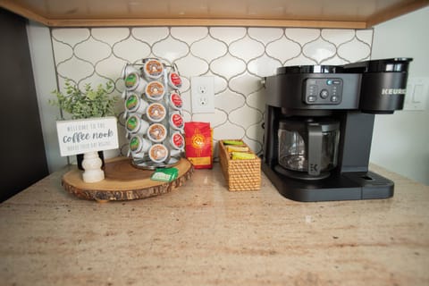 Coffee Nook for guests. Various coffees and teas available.