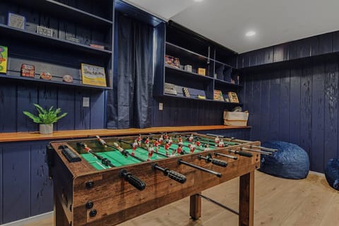 Game room with foosball table