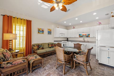 Open concept living room, kitchen and dining!