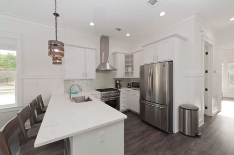 Fully stocked kitchen