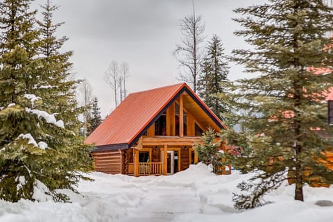 Exterior of Cabin in the Rocky Mountains