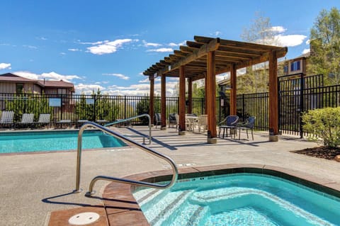 Soak, swim, and relax at the community pool and hot tub.