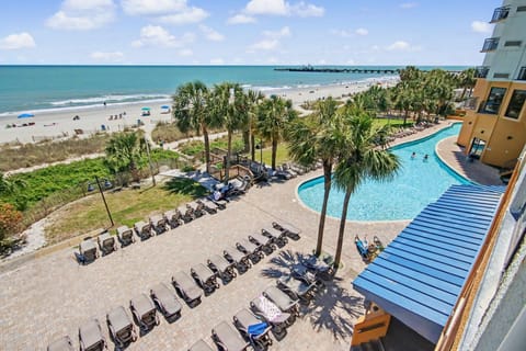 Apartment, Multiple Beds, Ocean View (Oceanfront 1 Bedroom Suite w/Murphy B) | Balcony view