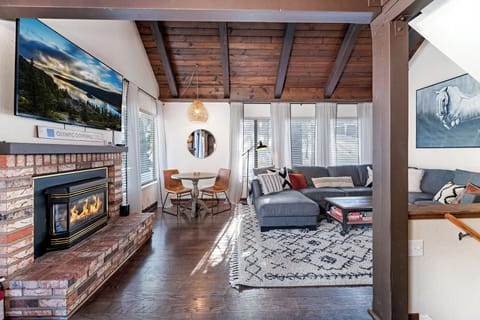 Living room with sectional sleeper sofa