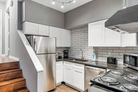 Fully stocked kitchen - 1 in each unit