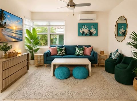 Bright, spacious, and perfect for groups. Relax after a beach day with comfortable seating, smart TV entertainment, and plenty of room to unwind.