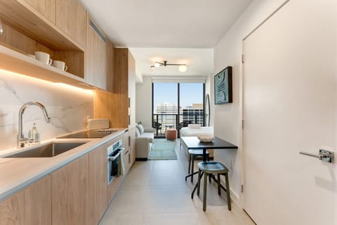 Open-concept kitchen with modern finishes
