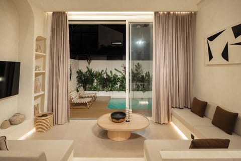 Deluxe Villa, 2 Bedrooms, Balcony, Pool View | In-room safe, iron/ironing board, free WiFi, bed sheets