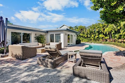 Private pool and outdoor plush seating