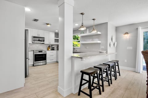Kitchen island with spacious countertop