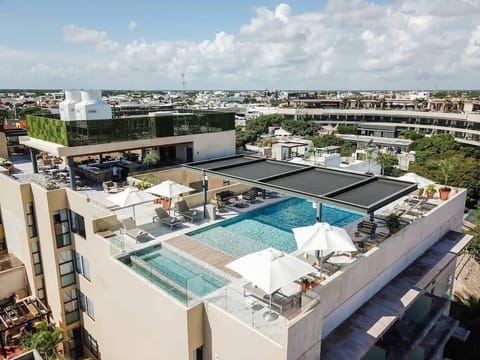 Here you can see the excellent layout of our rooftop terrace
