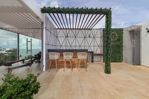The rooftop has everything you need to enjoy the sun and the Caribbean breeze.