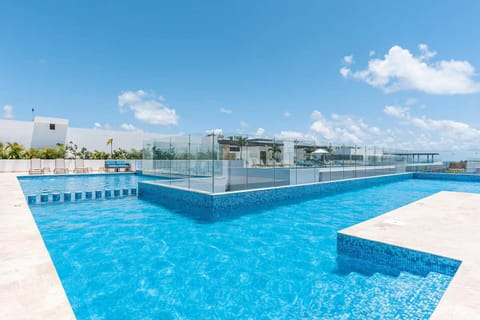 Resort-style rooftop pool; refreshing escape.