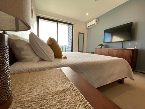 Cozy resting area with modern design and natural light.
