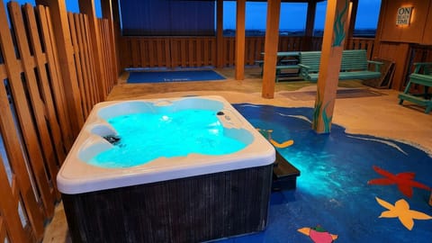 Relax in your own 4 person hot tub