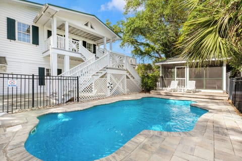 Pool view at Maison De Marie