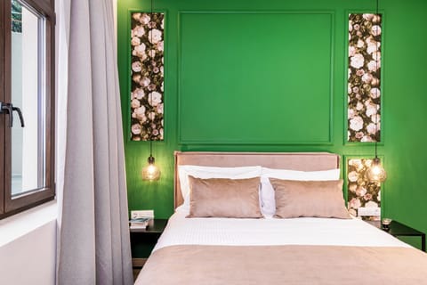 Roomy double bed ensuring restful sleep