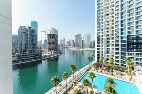 City Studio, 1 King Bed, Air conditioning, Canal View | Balcony view