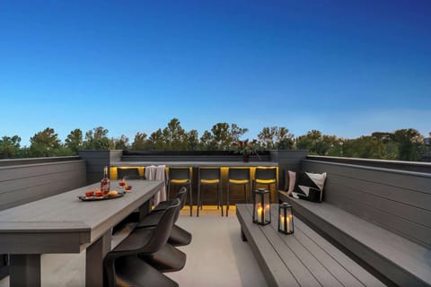 Rooftop Deck | Outdoor Dining and Smart TV | Third Floor