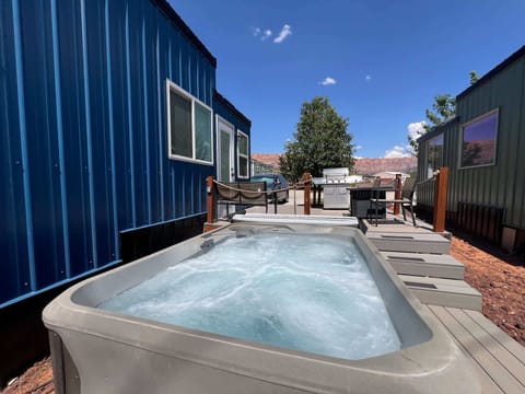 Relax in your private hot tub while taking in beautiful mountain views, fresh desert air, and peaceful surroundings. The perfect way to end a day exploring Zion National Park.