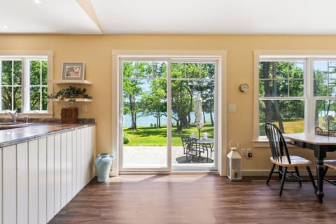 Sliding door to backyard