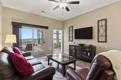 Curl up in the inviting living room & stream your favorites on the smart TV