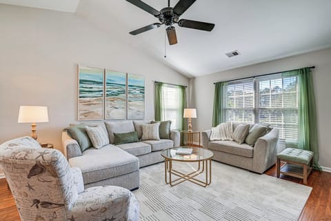 Pawleys Island Vacation Rental | 3BR | 2BA | 1,300 Sq Ft | Stairs Required