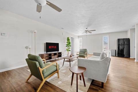 Your cozy home away from home. This stylish and spacious living area is ready for your perfect getaway.
