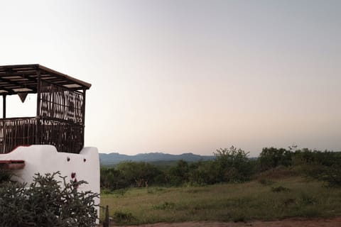 View towards the mountains