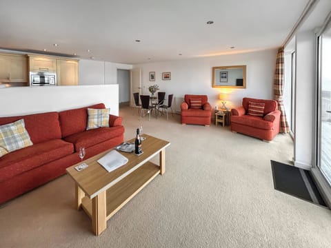 Open plan living space | Flat 2, Newquay