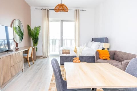 Apartment, Balcony, Canal View | Living area | TV