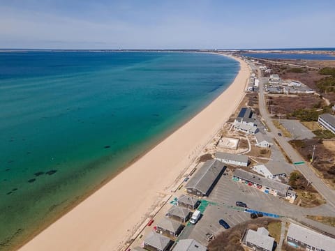 View of our 400' feet of private beach