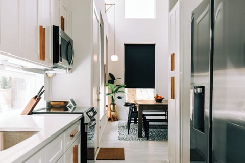 Views of the dining room from the kitchen
