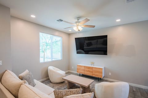 65-inch Smart TV with cable channels