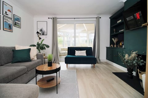 Living area offering space to relax, work or spend time together