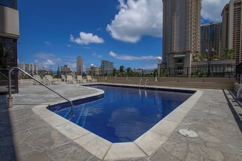 Pool located on lobby level and bathers pool on 2nd floor